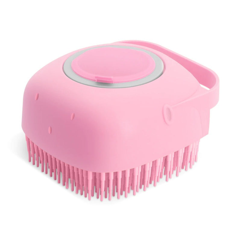 Pet Dog Shampoo Massager Brush Cat Massage Comb Grooming Scrubber Shower Brush For Bathing Short Hair Soft Silicone Brushes 