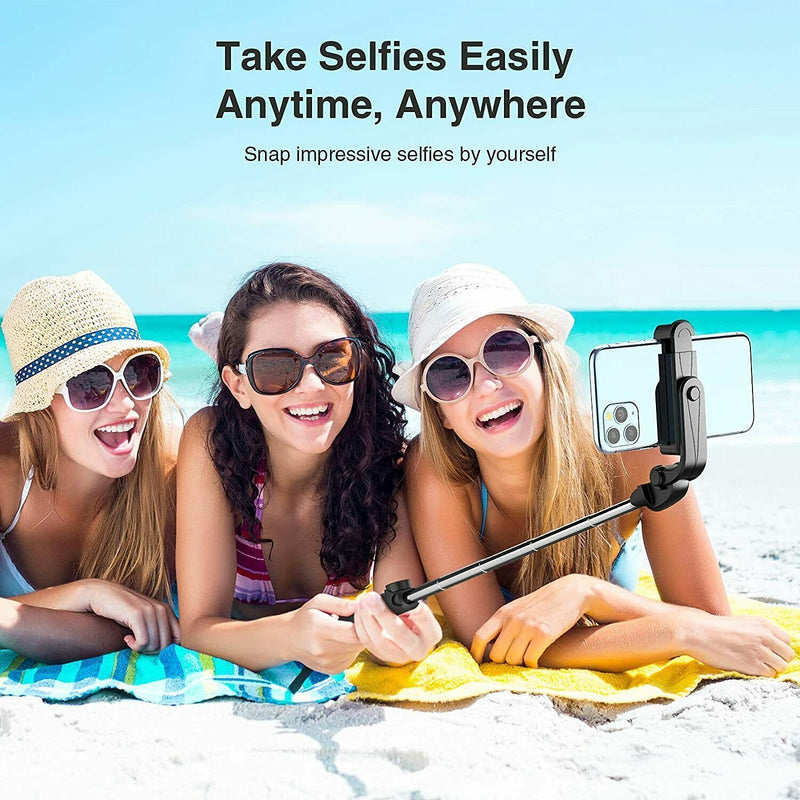 Fit iPhone Samsung Telescopic Selfie Stick Bluetooth Tripod Monopod Phone Holder 