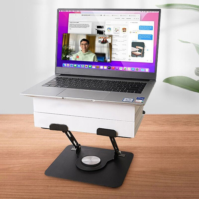 360° Metal Portable Laptop Tablet Stand Adjustable Holder For Desk Office Home 