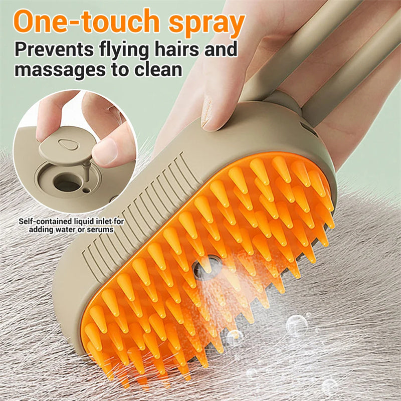 Cat Steam Brush Steamy Dog Brush 3 In 1 Electric Spray Cat Hair Brushes For Massage Pet Grooming Comb Hair Removal Combs Pet Products 