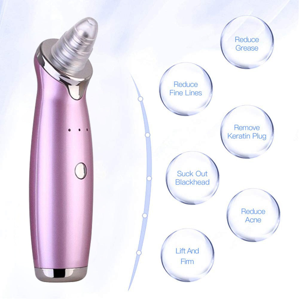 Electric Blackhead Remover Pore Vacuum Suction Diamond Dermabrasion Face Cleaner 