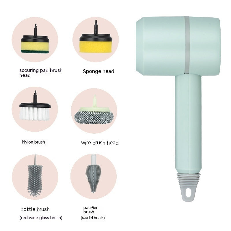 Electric Cleaning Brush Dishwashing Brush Automatic Wireless USB Rechargeable Professional Kitchen Bathtub Tile Cleaning Brushes 