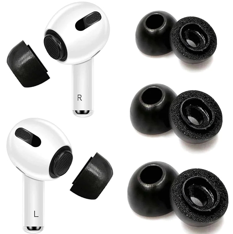 Replacement Ear Tips For Apple Airpods Pro Memory Foam Tips Airpod Pro - 3 Pairs 