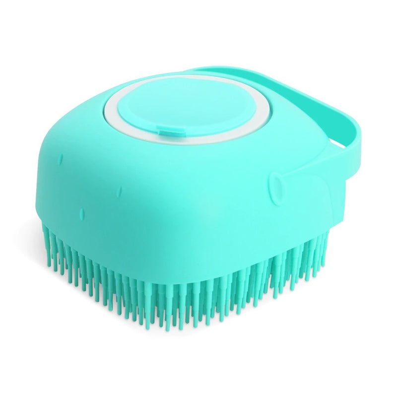 Pet Dog Shampoo Massager Brush Cat Massage Comb Grooming Scrubber Shower Brush For Bathing Short Hair Soft Silicone Brushes 