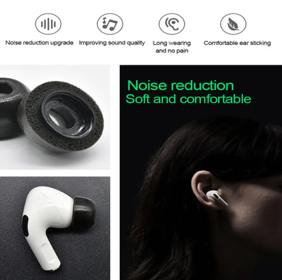 Replacement Ear Tips For Apple Airpods Pro Memory Foam Tips Airpod Pro - 3 Pairs 