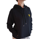 Unisex balck hoodie from J-Clothing, featuring a minimalist design with a relaxed fit and soft cotton fabric — styled for everyday comfort and confidence
