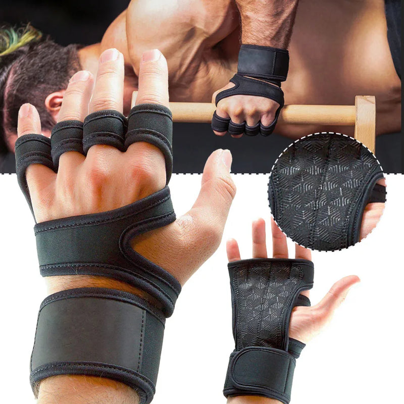 Gymnastics Gym Hand Wrist Palm Gloves 