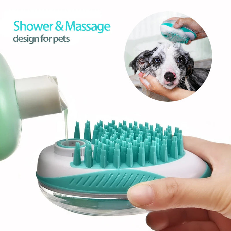 Dog Soft Silicone Bath Brush 