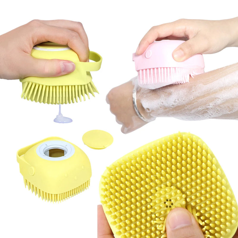 Dog Soft Silicone Bath Brush 