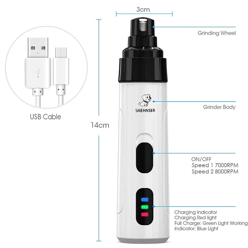 Pet USB Charging Nail Trimmer 