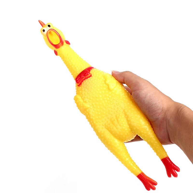 Pets Chicken Squeeze Sound Funny Toy 