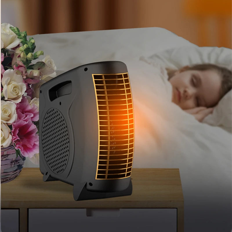 Winter Warmer Household Desktop Electric Heater Fan 3 Gear Adjustable Warm Air Blower Ripple Heating Machine