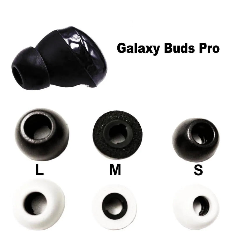 6PCS Memory Foam Ear Tips for Samsung Galaxy Buds 2 Pro Galaxy Buds 2 Galaxy Buds Pro Earphone Case Earbuds Eartips L M S 