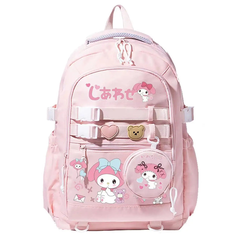 Melody Cinnamoroll kuromi Backpack for Boy Girl Back to school Rucksack School Student Teenager Book Bags Women Mochila Escolar 