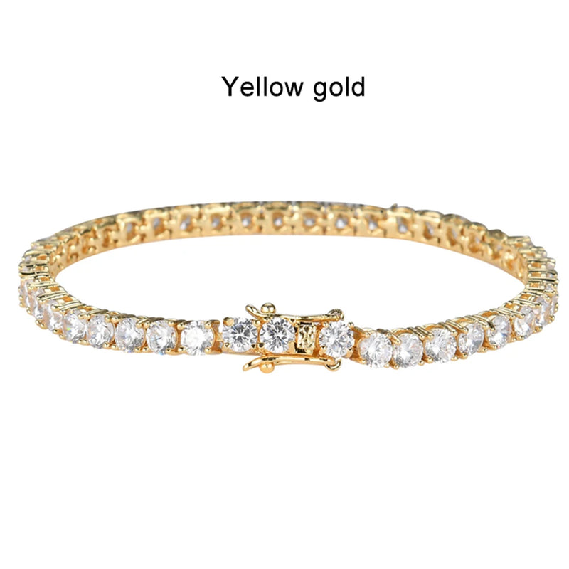 Moissanite Tennis Bracelet Original s925 Sterling Silver Plated 18k White Gold with GRA Bracelets for Women Man 