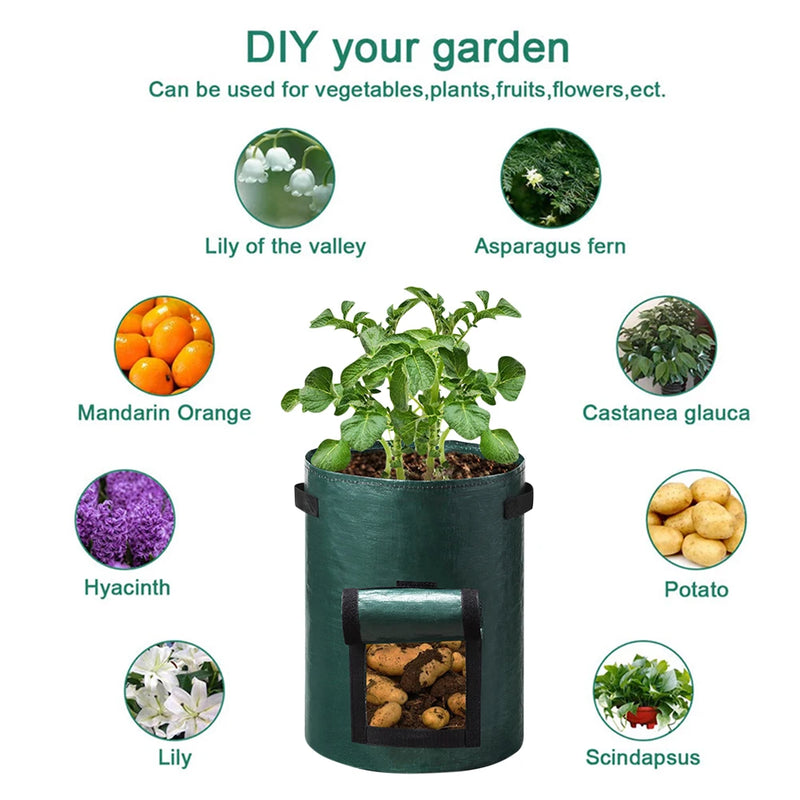 Garden Gallon Plant Growing Pots 