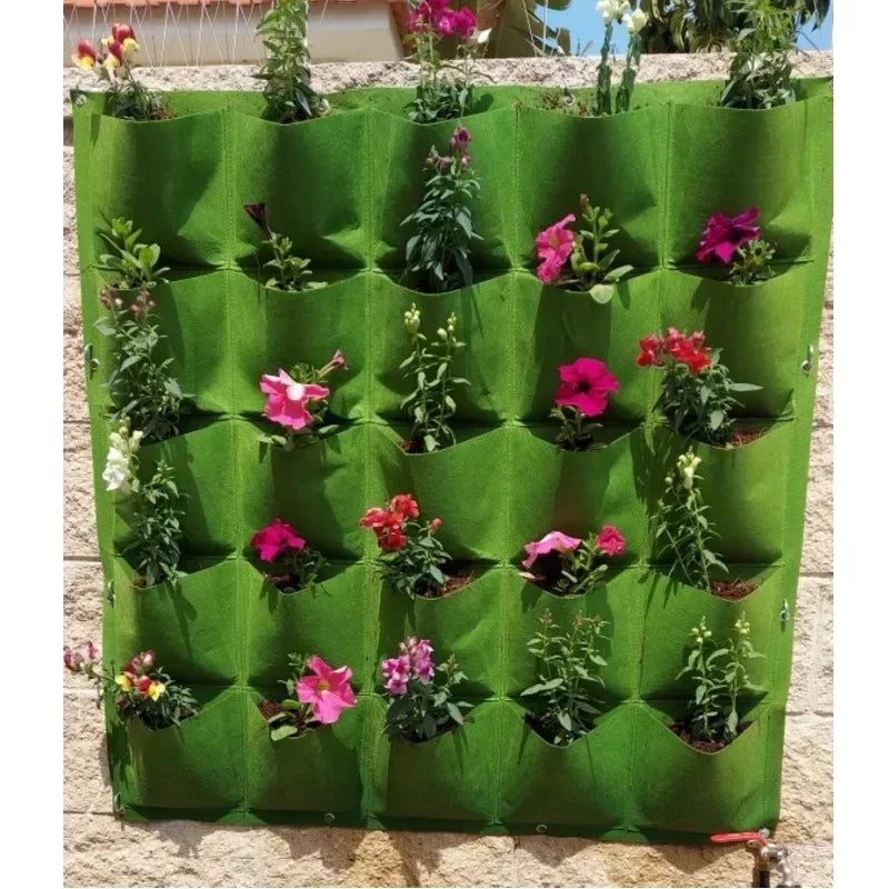 Wall Hanging Pockets Planting Pot 