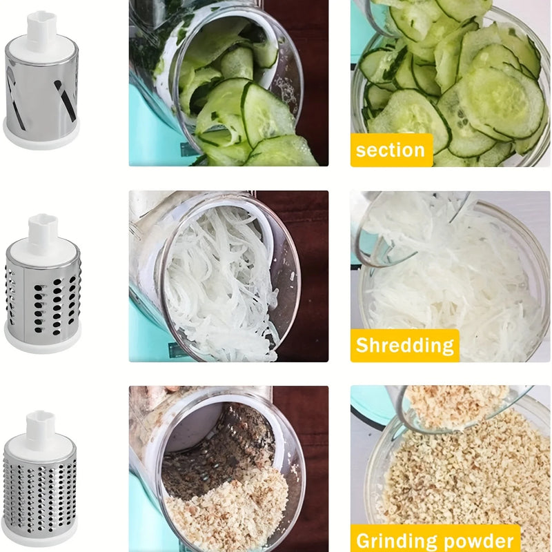 Manual Rotary Vegetable Cheese Grater 