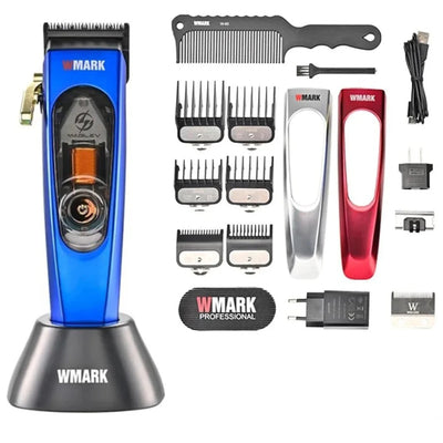 New WMARK NG-9004 Hair Clipper for Men,MAGLEV Motor 10000RPM,Hair Cuter Machine,Cordless Rechargeable Edgers Clippers Withbase 