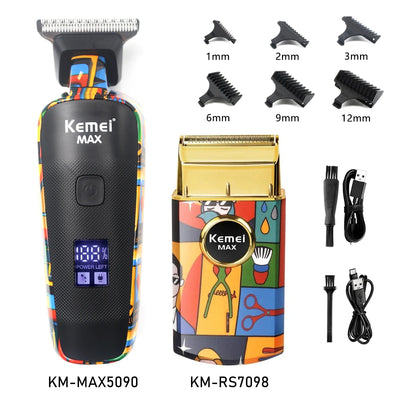 Professional Hair Clipper Kit for Men Professional Barber Machines Professional Hair Cutting Machine Haircut Machine 