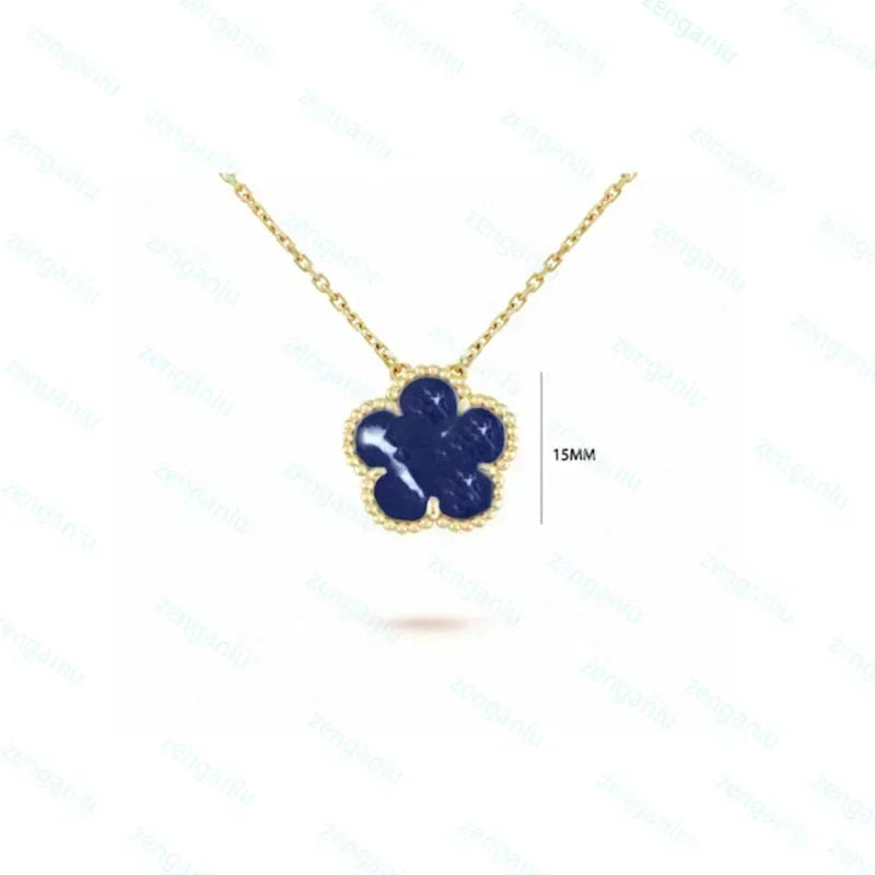 The Jstoremart vintage-inspired jewelry set boasts elegant silver gold-plated pieces adorned with blue clover-shaped stones. The collection comprises a 45cm necklace, a 19cm bracelet, earrings, and a ring. Each clover piece is 15mm in size, offering a timeless touch of style.