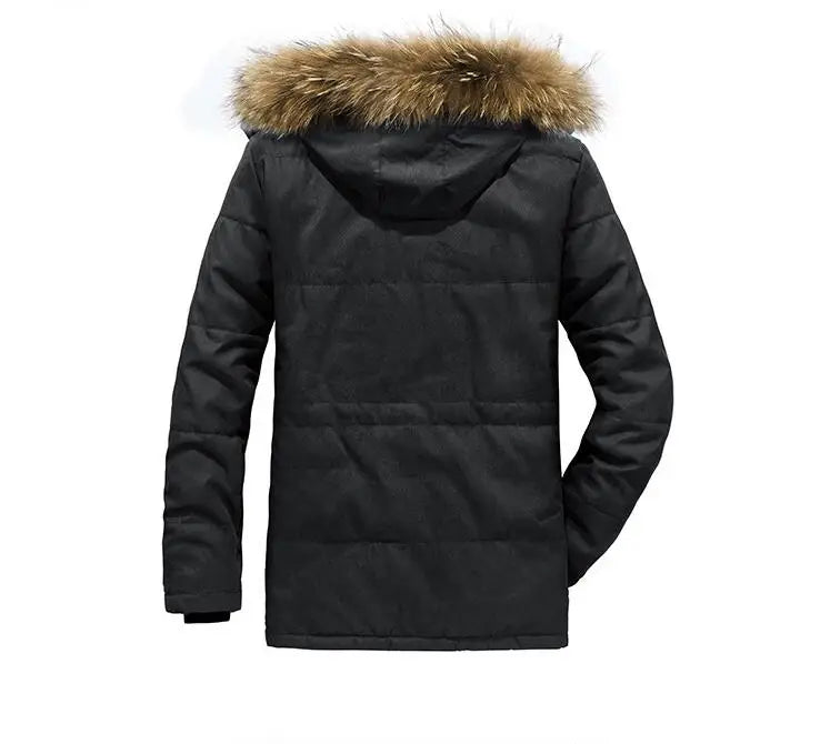 Good Quality Male Fit Winter Coats Multi-pocket Cargo JacketsMen Winter Down Jackets Hooded Casual Long Warm 