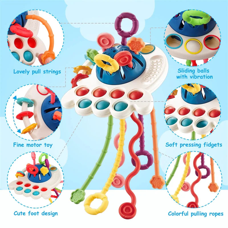 Silicone Teething Develop Activity Toy 