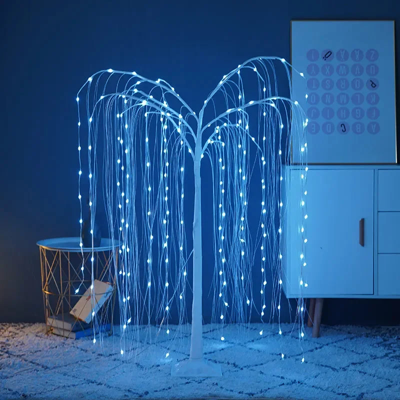 Outdoor Led Weeping Willow Tree Lighting Smart Rgb Christmas Tree Lights Event Decoration Willow Tree Light