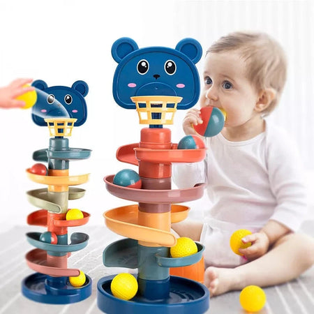 Babies Rolling Ball Pile Tower Toy