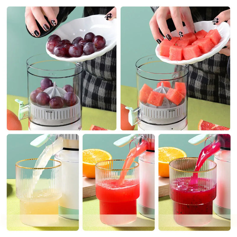 Portable Electric Juicer USB Charging Orange Lemon Fruit Blender Mini Household Juice Squeezer Mixer Citrus Juicer for Travel 