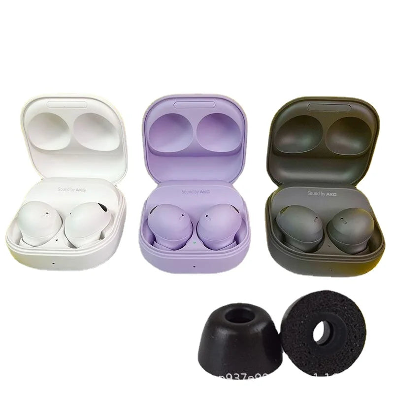 Memory Foam Eartips for Samsung Galaxy Buds 2Pro Tips True Wireless Bluetooth Earphone Slow Rebound Sponge Earbuds 