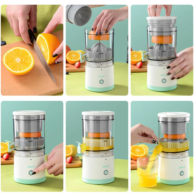 Portable Electric Juicer USB Charging Orange Lemon Fruit Blender Mini Household Juice Squeezer Mixer Citrus Juicer for Travel 