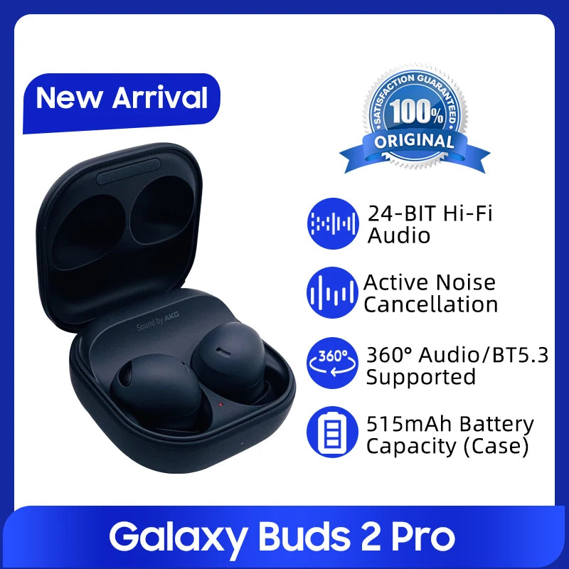 Samsung Galaxy Buds 2 Pro Active Noise Cancelling TWS Earphone Bluetooth 5.3 True Wireless Earphone HiFi Sound For Galaxy S24 