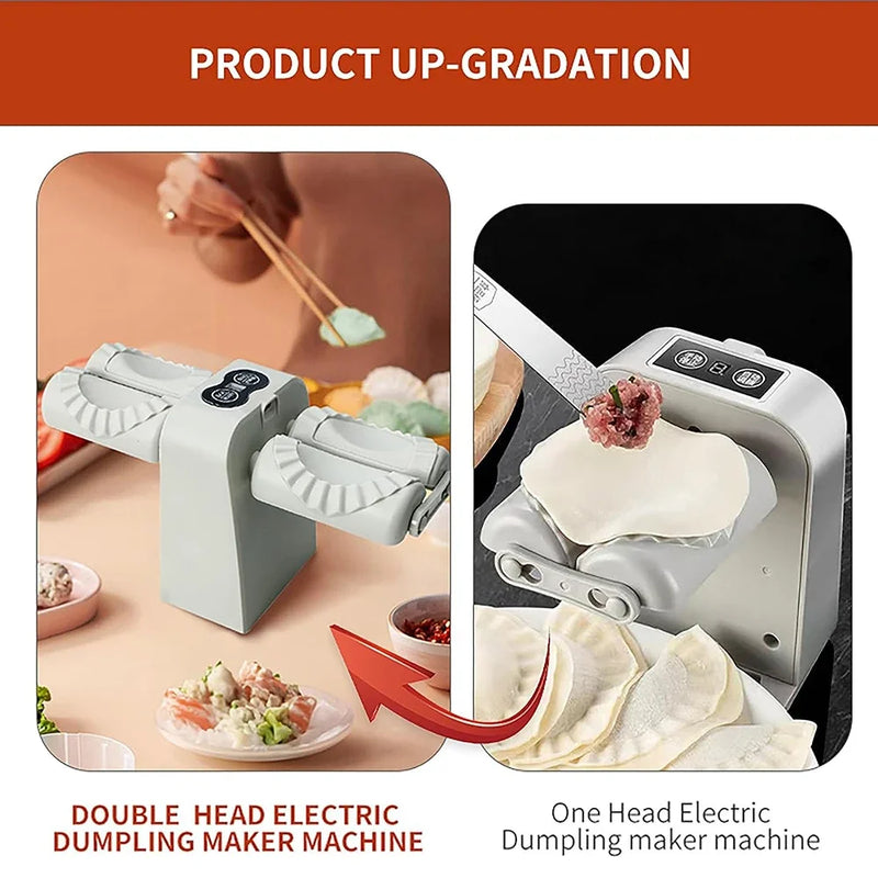 Double Head Automatic Electric Dumpling Maker Machine Manual  Dumpling Mould 