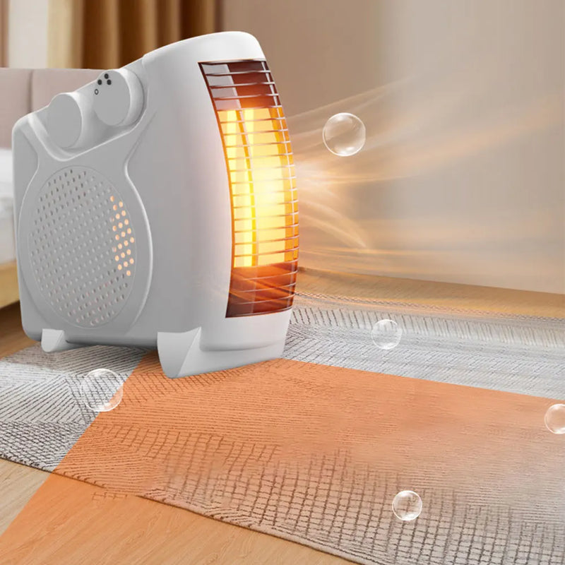 220V Electric Heater Fans 2 Gear Portable Household Desktop Desktop Heating Machine for Home Office Hand Foot Warmer Machine