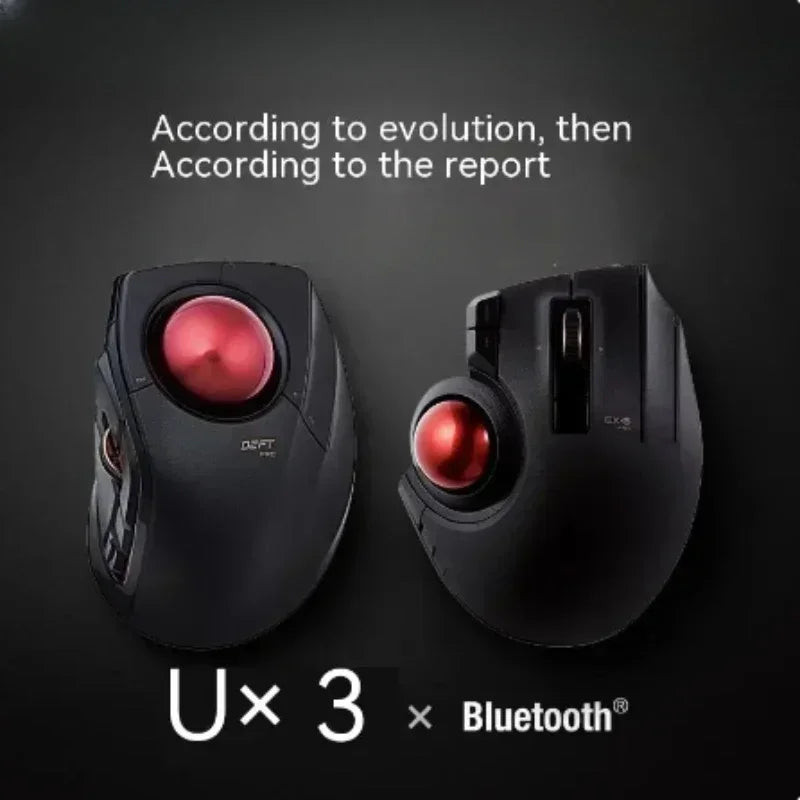 Original Trackball Mouse Wireless Mouse Gaming Ergonomic Office Engineer Design Mouse for Windows Macos Android Computers 