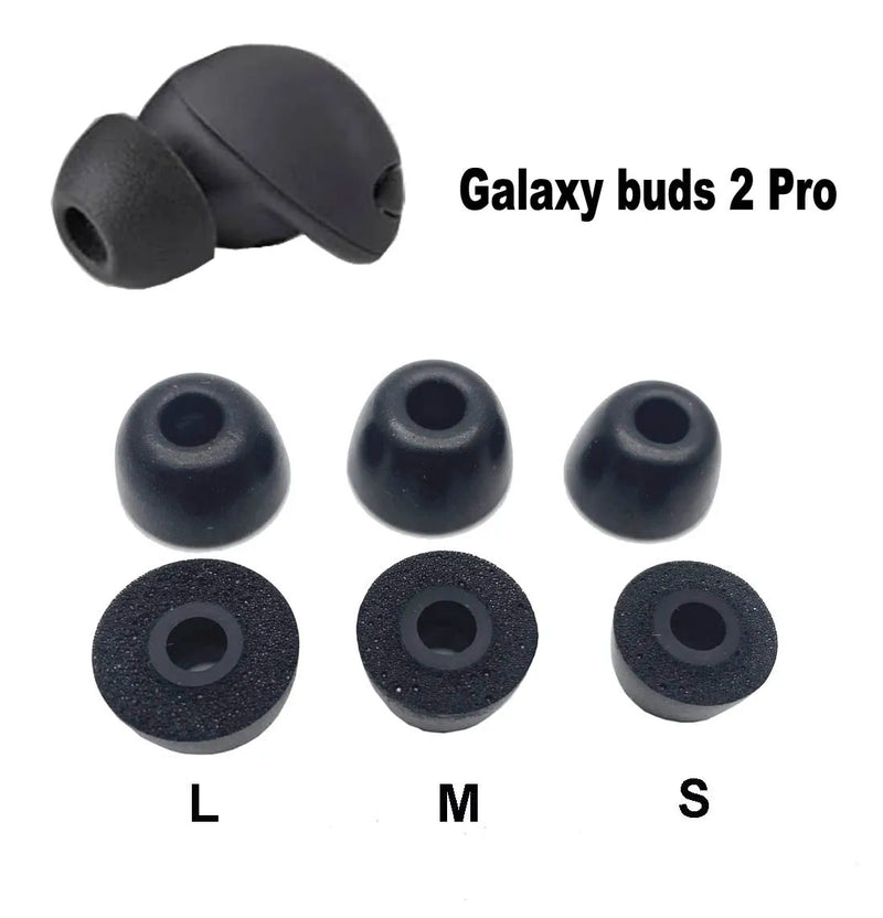 6PCS Memory Foam Ear Tips for Samsung Galaxy Buds 2 Pro Galaxy Buds 2 Galaxy Buds Pro Earphone Case Earbuds Eartips L M S 