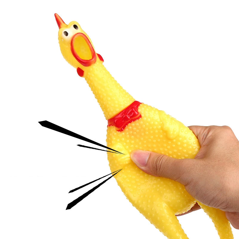 Pets Chicken Squeeze Sound Funny Toy 