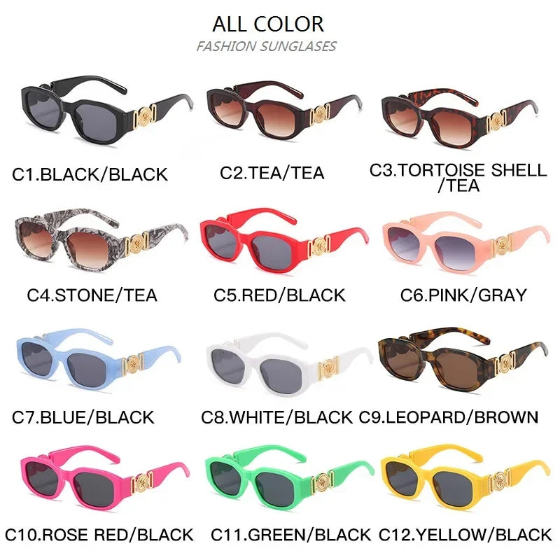 Small Steam  Sunglasses Wome/Men Fashion Personality rregular Ladies Women Vintage Cat eye Sun Glasses 