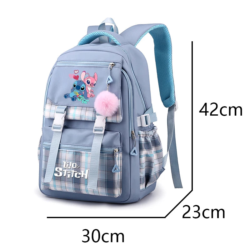 Disney Lilo Stitch Backpack for Girl Boy Student Teenager Children Back to School Rucksack Women Cute Casual Bags Kids Gift Toy 