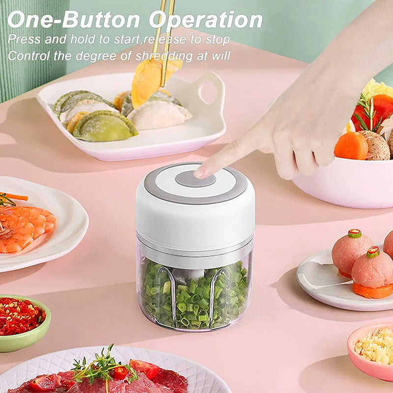 Mini Electric Garlic Grinder 