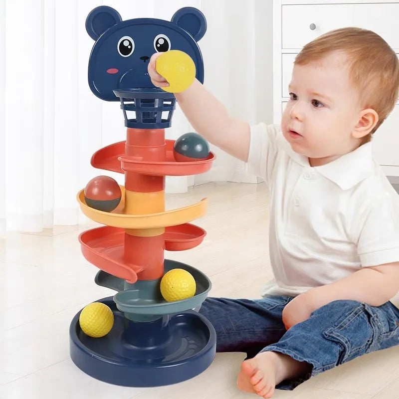 Babies Rolling Ball Pile Tower Toy 