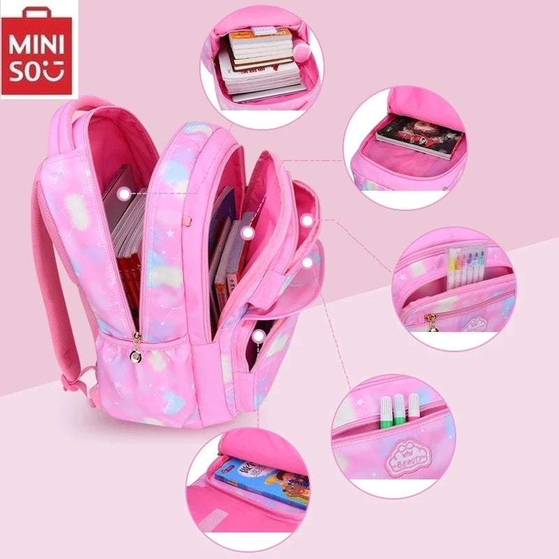 Girl Children Backpack School Bag Back Pack Pink for Kid Child Teenage Schoolbag Primary 