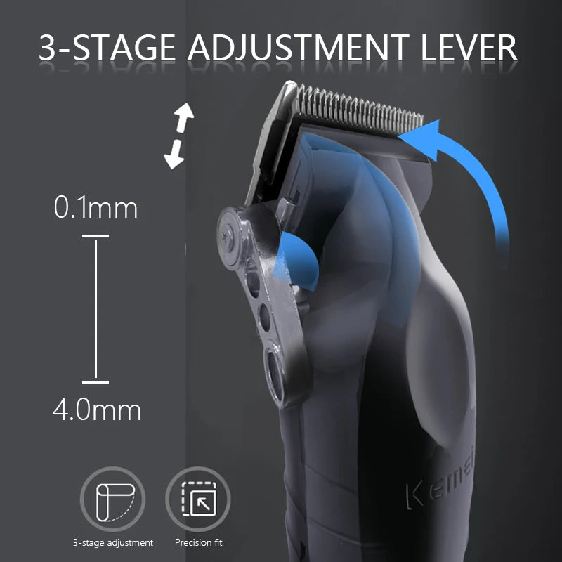 Kemei KM-2296 KM-2299 KM-1102 Professional Hair Clipper Kit Electric Shaver Male Hair Cutting Machine Men’s Trimmer Machine 