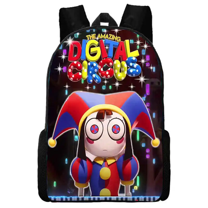 Amazing Digital Circus Children Backpack  Cartoon Anime Game School Bag for Boy Girls  Durable and Softback for Books Bag