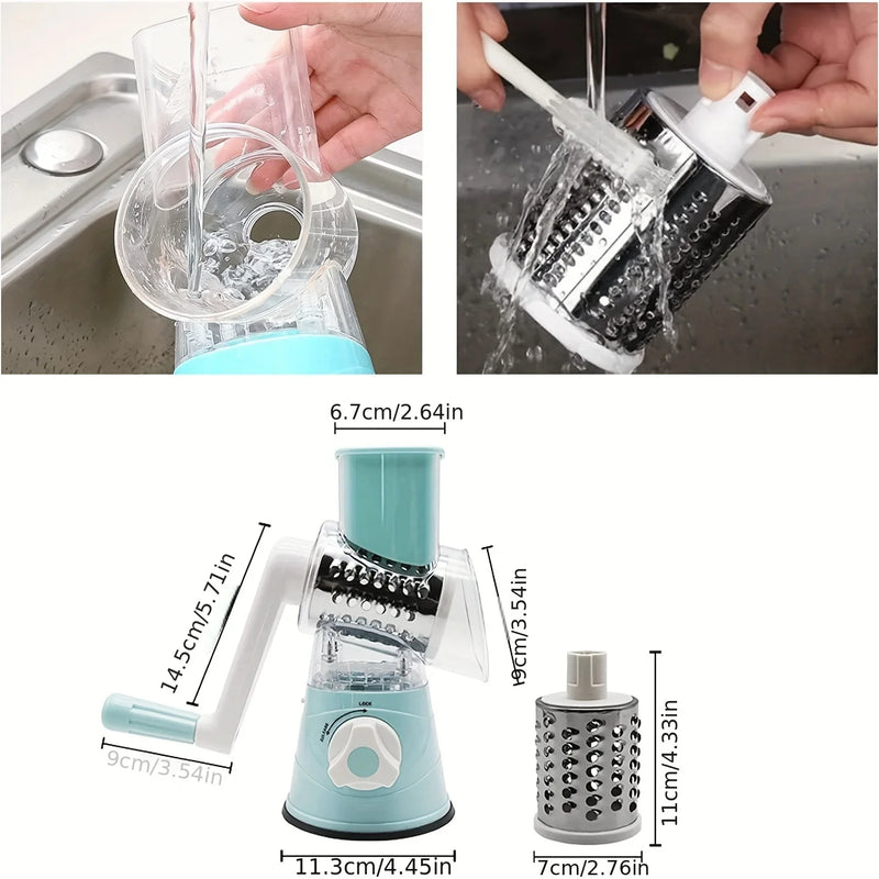 Manual Rotary Vegetable Cheese Grater 