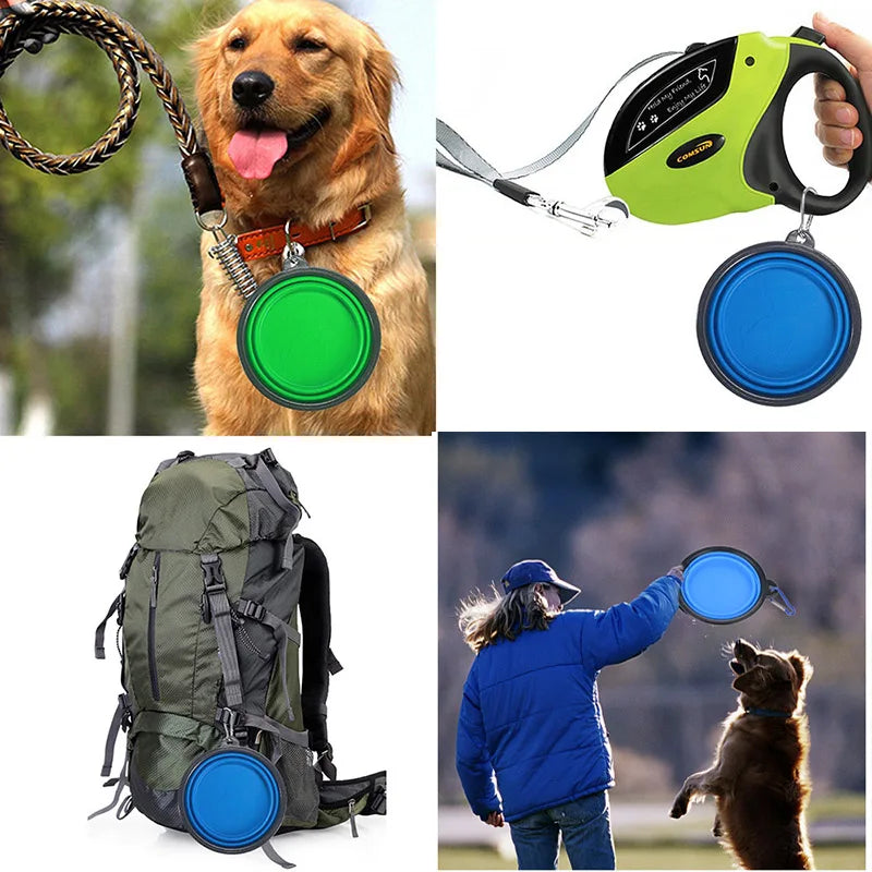 Pet Portable Travel Dish Bowl 