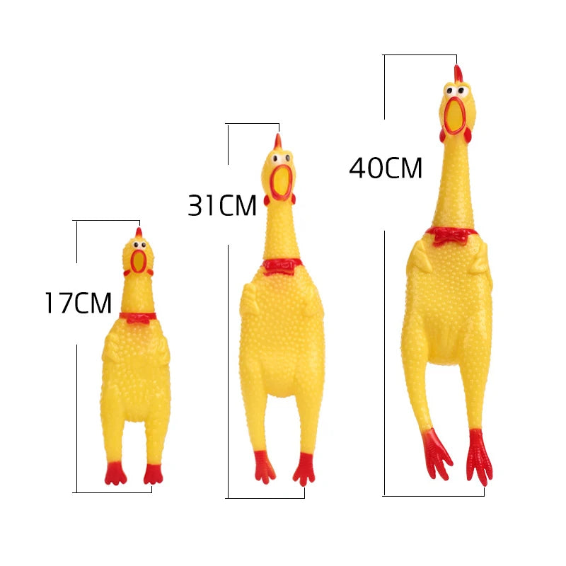 Pets Chicken Squeeze Sound Funny Toy 