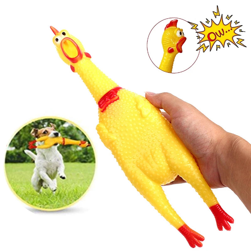 Pets Chicken Squeeze Sound Funny Toy 