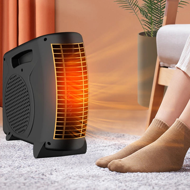 Winter Warmer Household Desktop Electric Heater Fan 3 Gear Adjustable Warm Air Blower Ripple Heating Machine